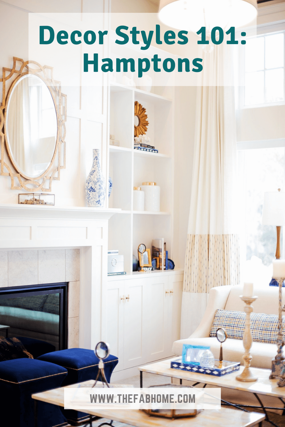 Live every day like a beach vacation, when you set up your space in the Hamptons decor style! Here are all the tips you need to bring home this style.