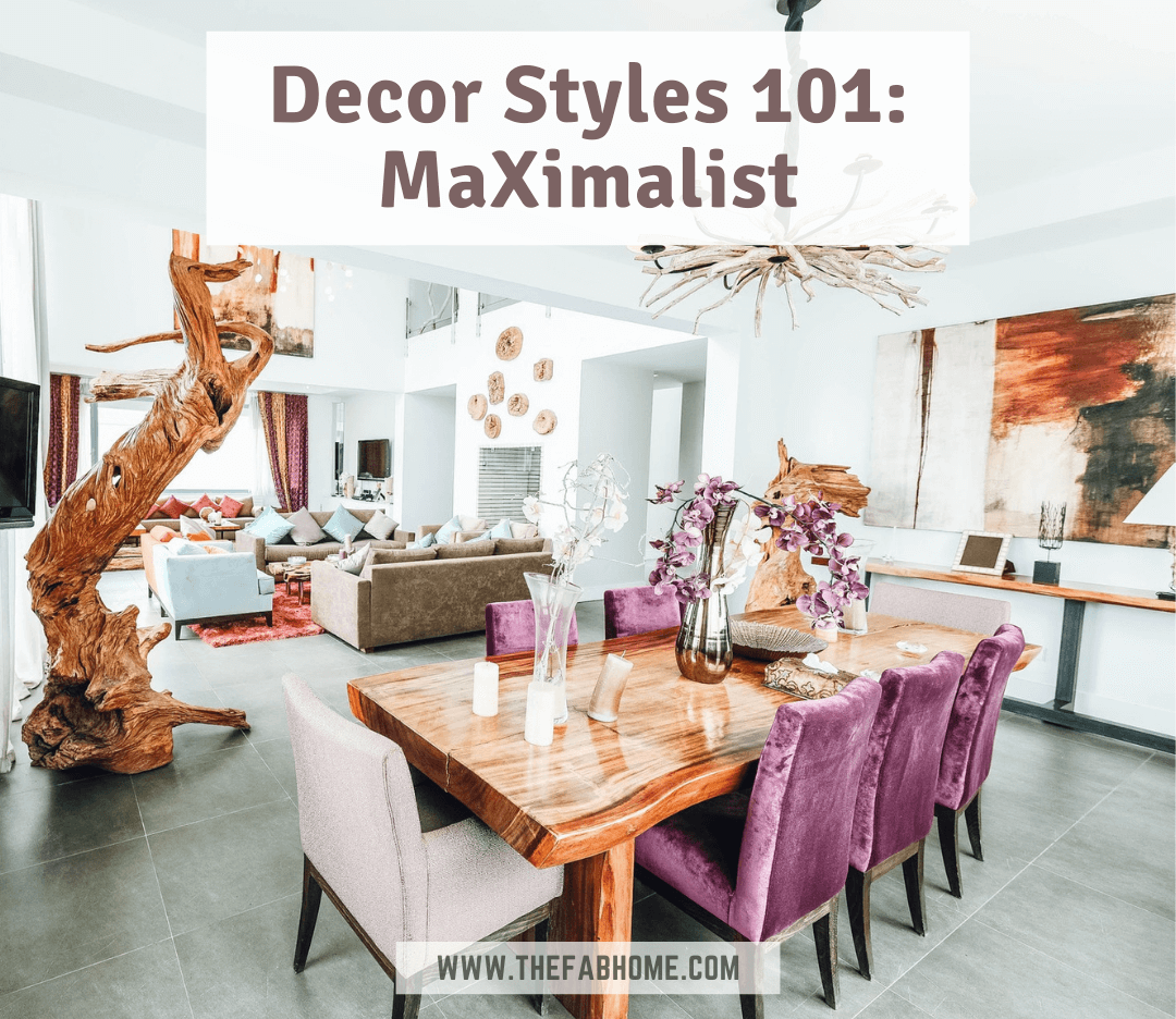 If you love everything to be a little 'extra', there's a decor style just for you - Maximalist! This style says that 'more is more', so you can go all out!