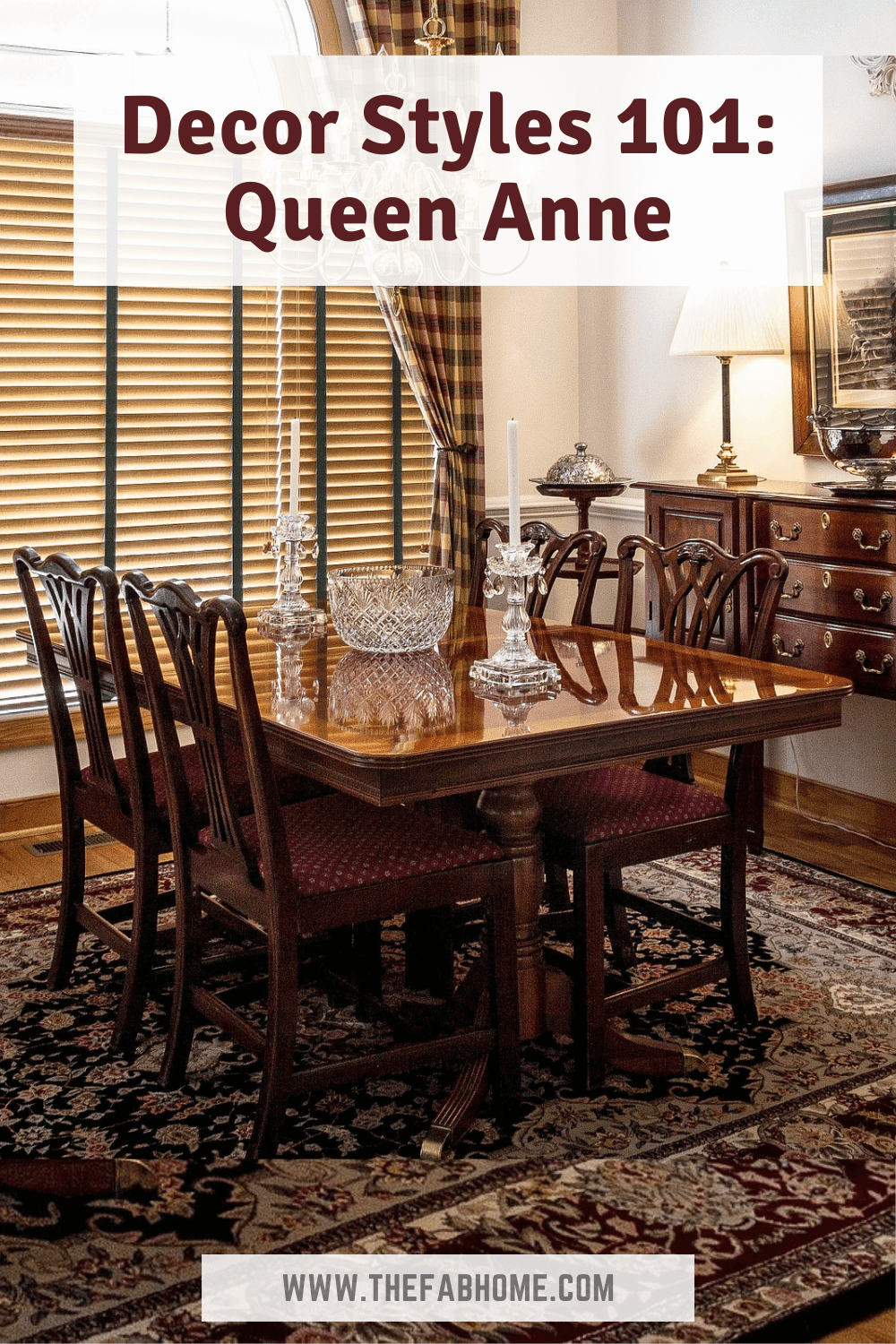 Travel back in time and relish some old world charm with the Queen Anne style! Mix this style with others or try it out on its own!