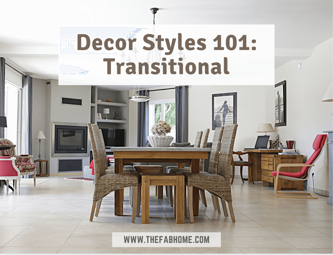Bring together the warmth of traditional decor and the clean lines of contemporary decor in the transitional style! Get more tips on how to bring this home!