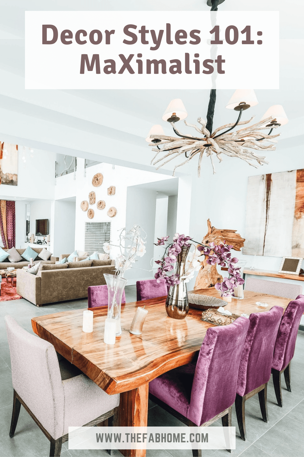 If you love everything to be a little 'extra', there's a decor style just for you - Maximalist! This style says that 'more is more', so you can go all out!