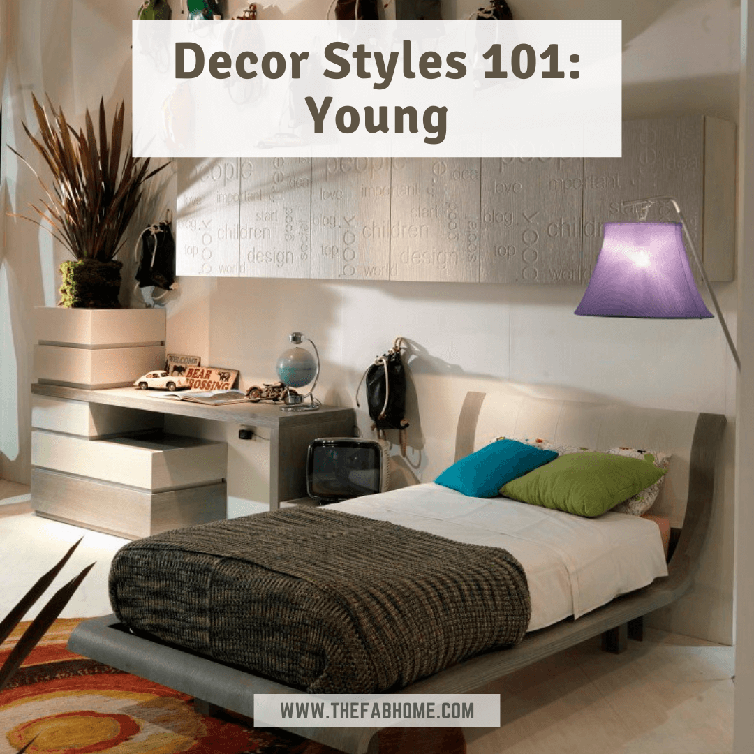 When decorating your home, don't forget the younger ones living there! Check out the Young decor style to make your kids' space fun, functional & fabulous!