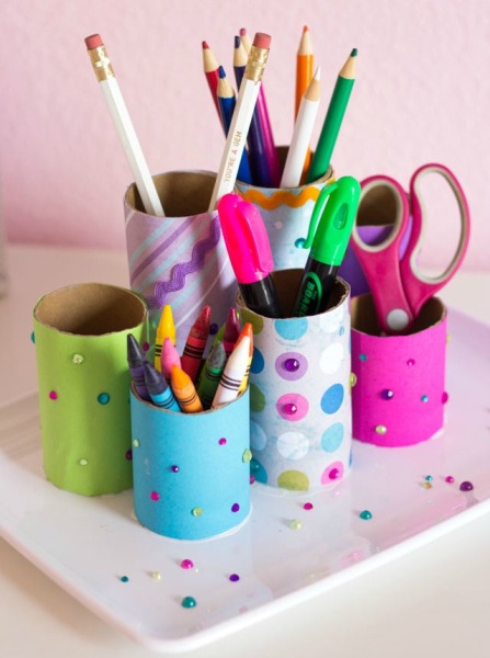 20 Clever Ways to Organize with Cardboard Tubes