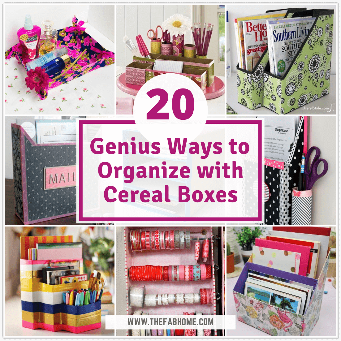 IHeart Organizing: DIY Cereal Box Drawer Dividers