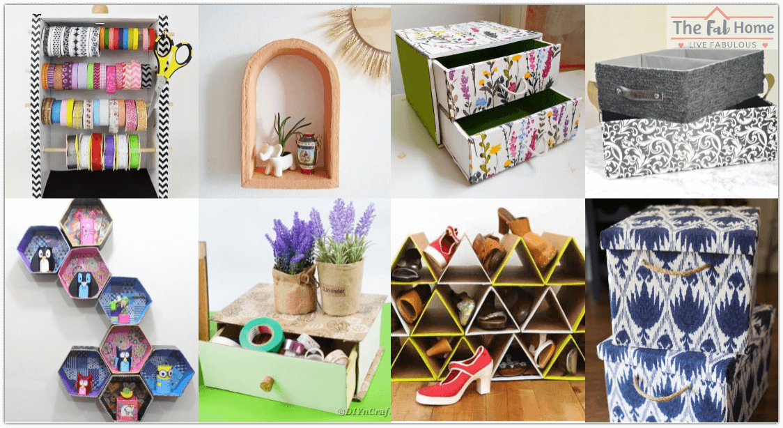 20 Creative Ways to Organize with Cardboard Boxes