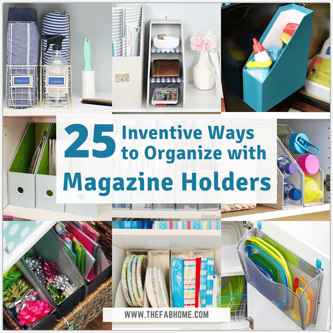 30 Clever Ways to Organize With Magazine Holders - Organization