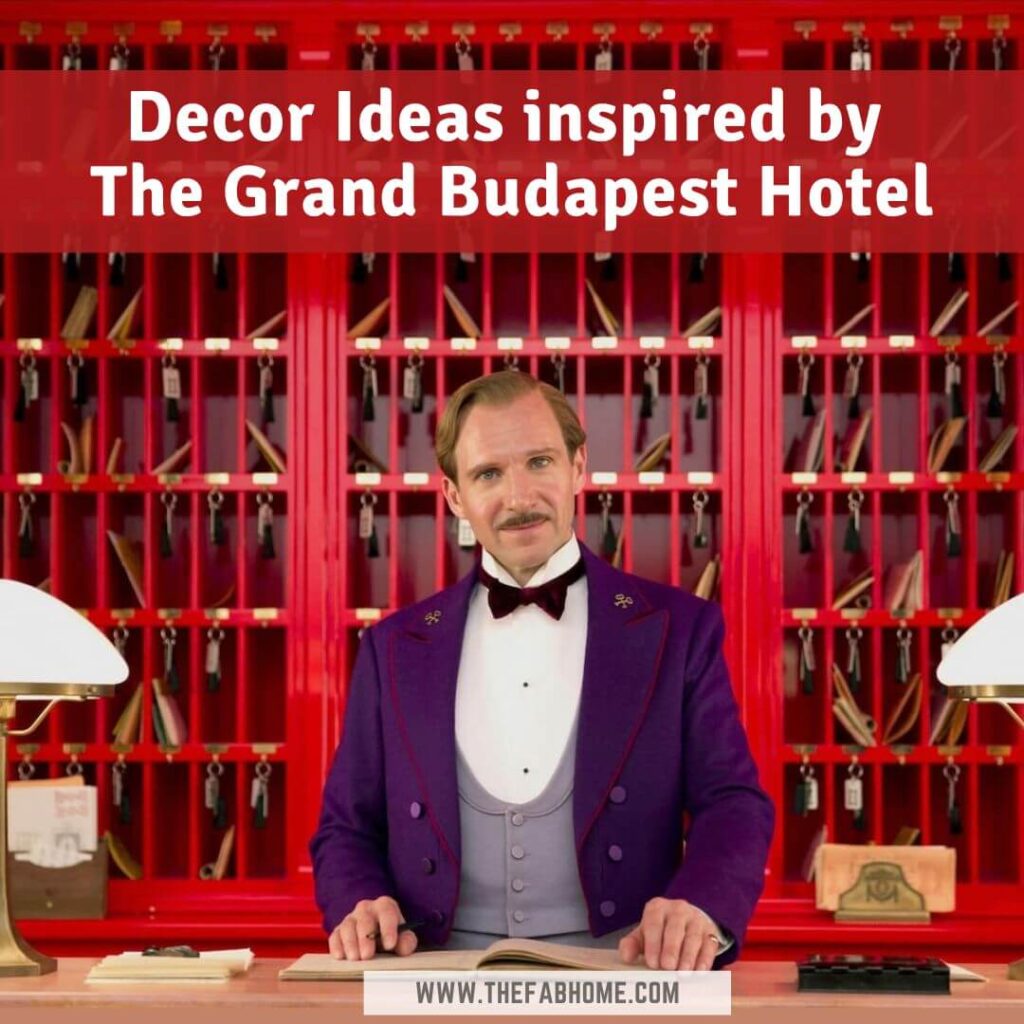 If you're a fan of Wes Anderson's aesthetics, you're sure to enjoy these decor ideas inspired by Grand Budapest Hotel!