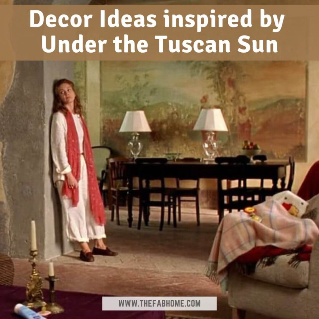If you've ever considered moving to a quaint Italian village & buying a villa, you'll love these decor ideas inspired by Under the Tuscan Sun!