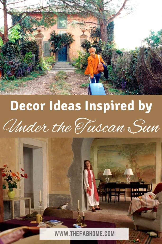 If you've ever considered moving to a quaint Italian village & buying a villa, you'll love these decor ideas inspired by Under the Tuscan Sun!